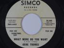 Northern Soul 45 GENE TOONES What More Do 